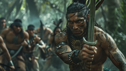 aztec warriors headed into battle