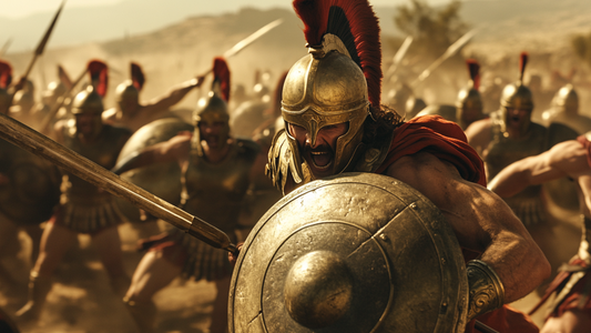 king leonidas leading his spartans