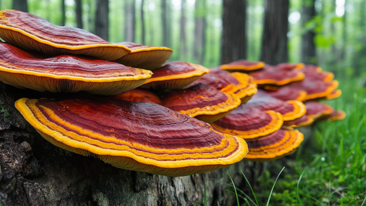 reddish reishi mushrooms