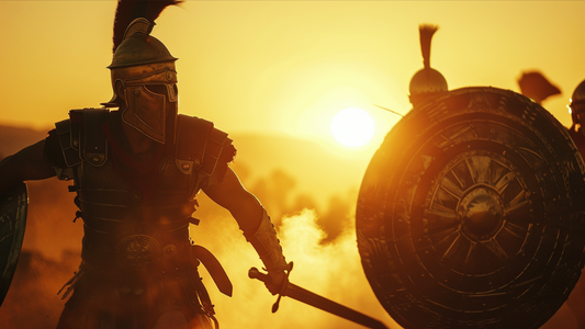 roman gladiators in the morning