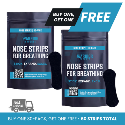 Warrior Nose Strips for Breathing | Buy One, Get One Free [60 Strips Total]
