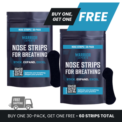 Warrior Nose Strips for Breathing | Buy One, Get One Free [60 Strips Total]